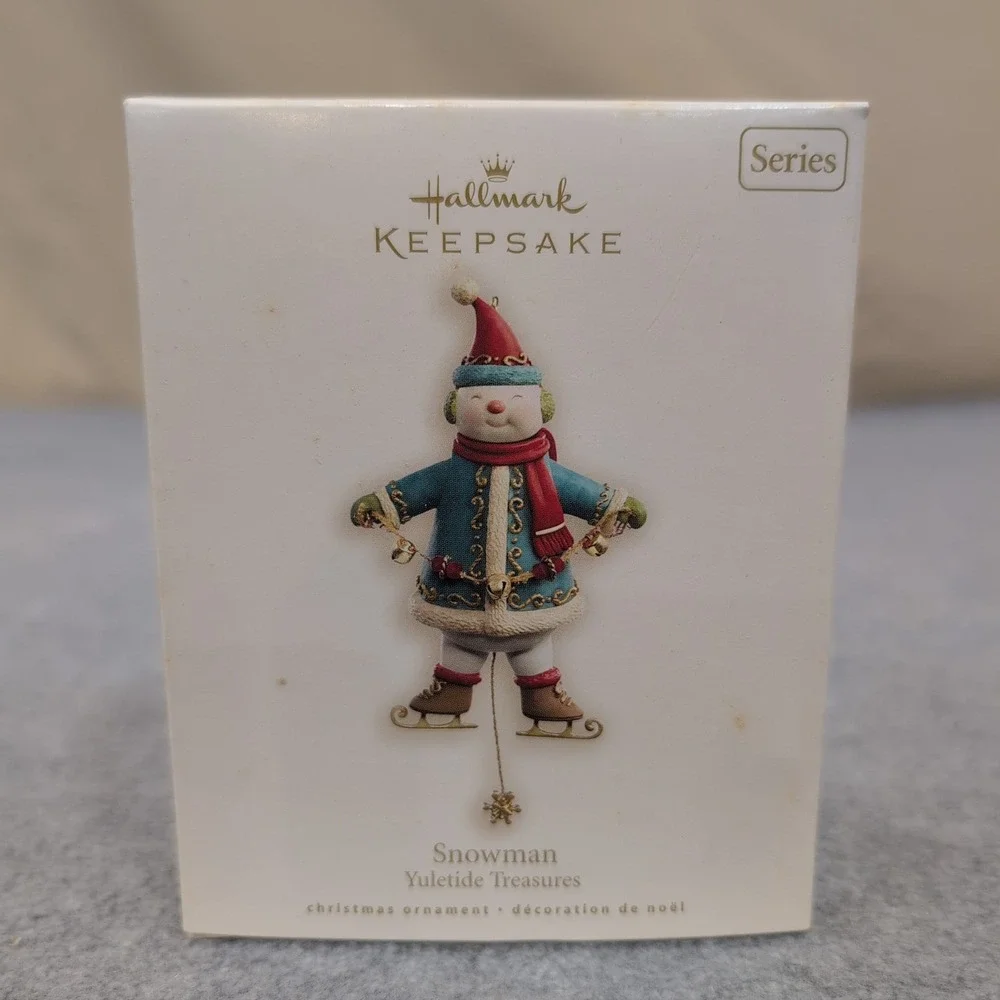 Hallmark‎ Keepsake 2008 Snowman Yuletide Treasures Ornament Third in Series